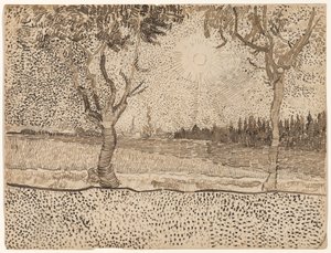 De weg naar Tarascon door Vincent van Gogh